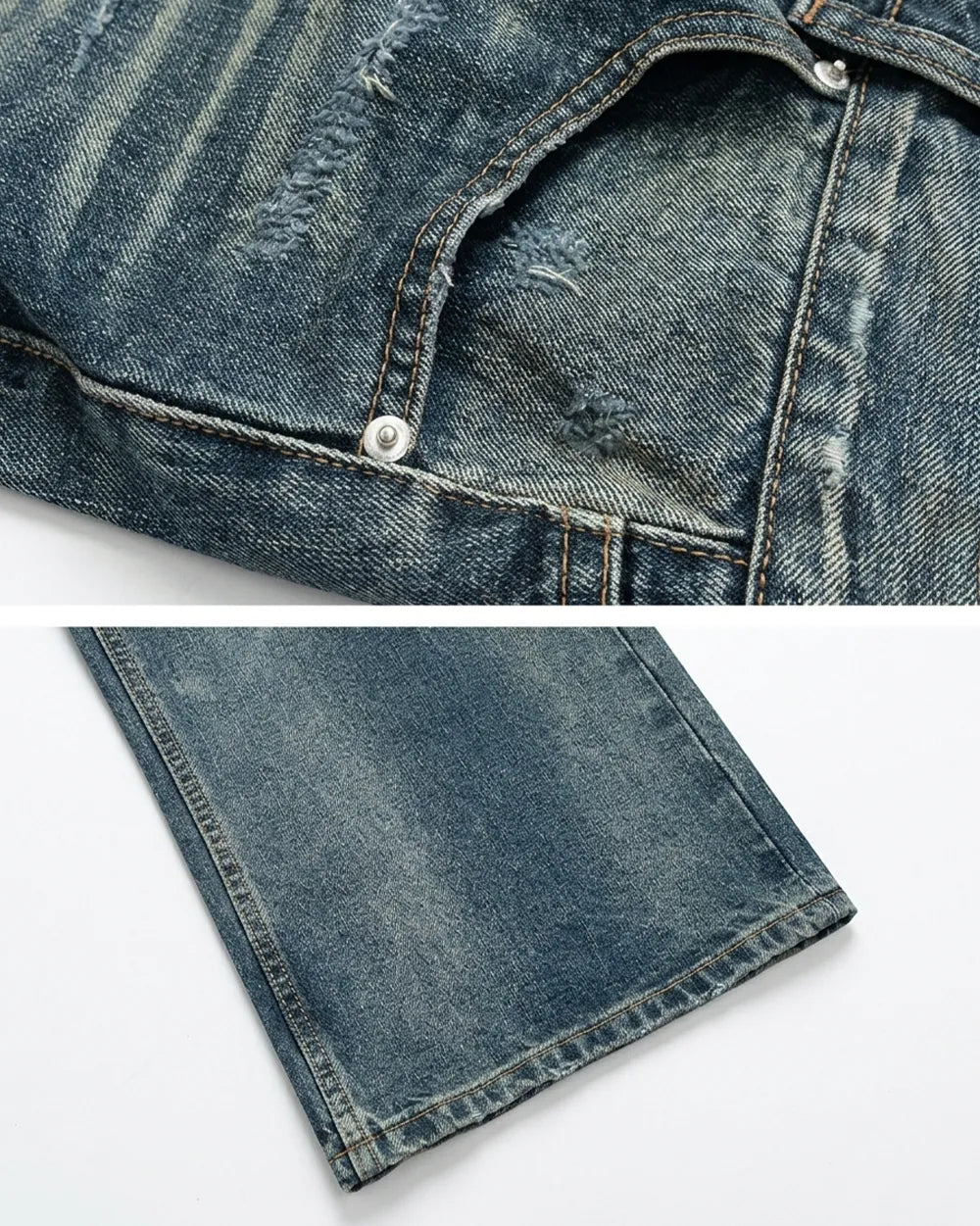 Distressed Wide Leg jeans ’Glyph’