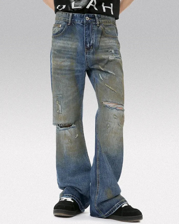 Distressed Wide Leg jeans ’Glyph’ S