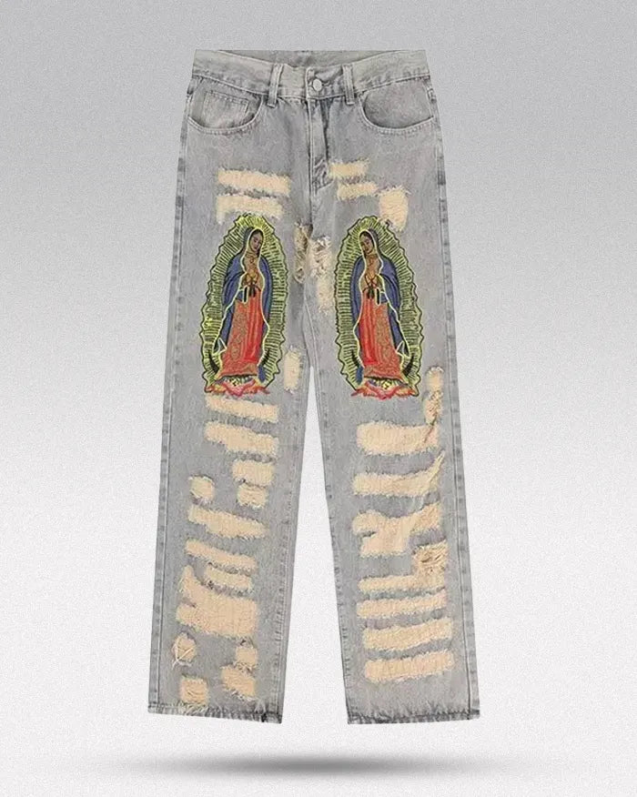 Embroidered Jeans ’Dimension’