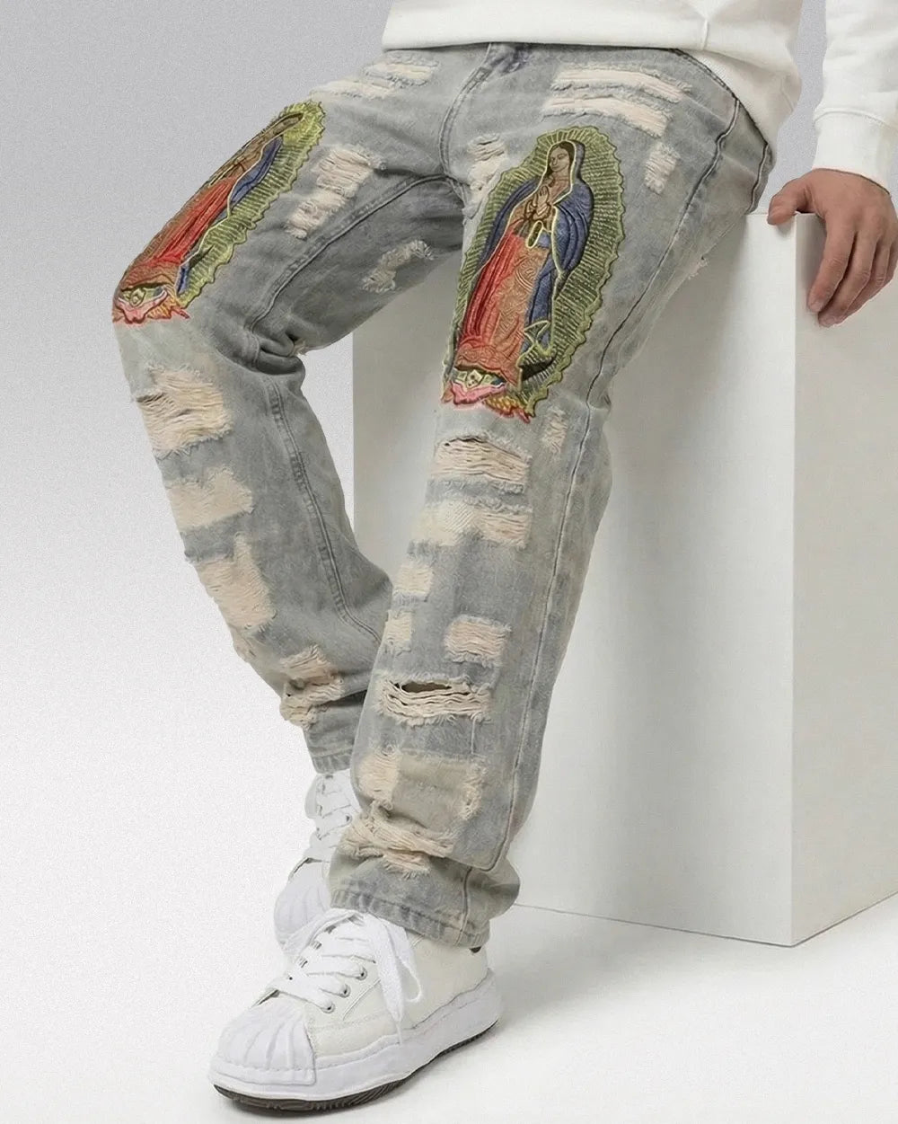 Embroidered Jeans ’Dimension’ - M