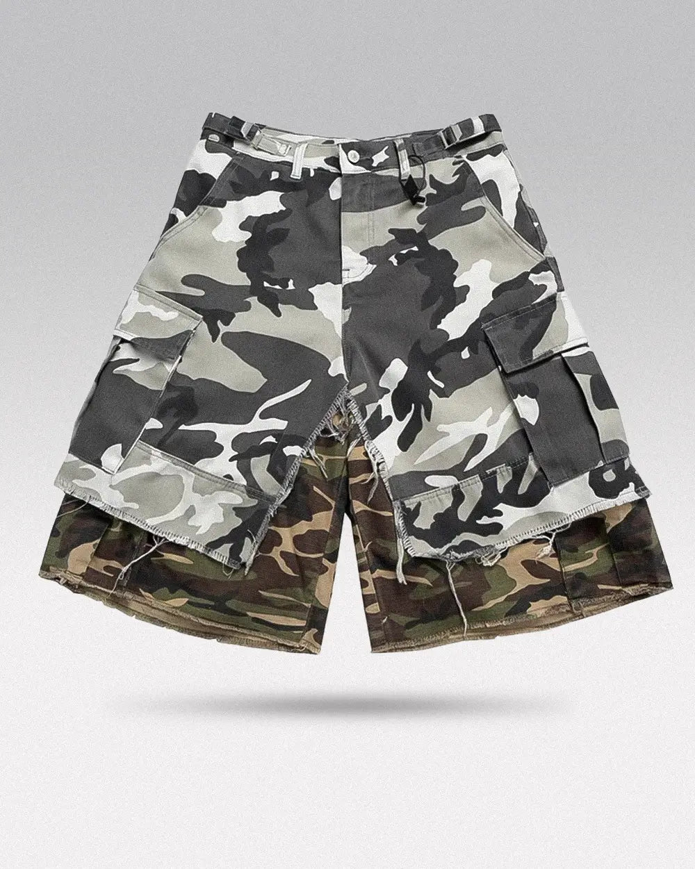 Faux Two-Piece Camo Jorts ’Veloc’