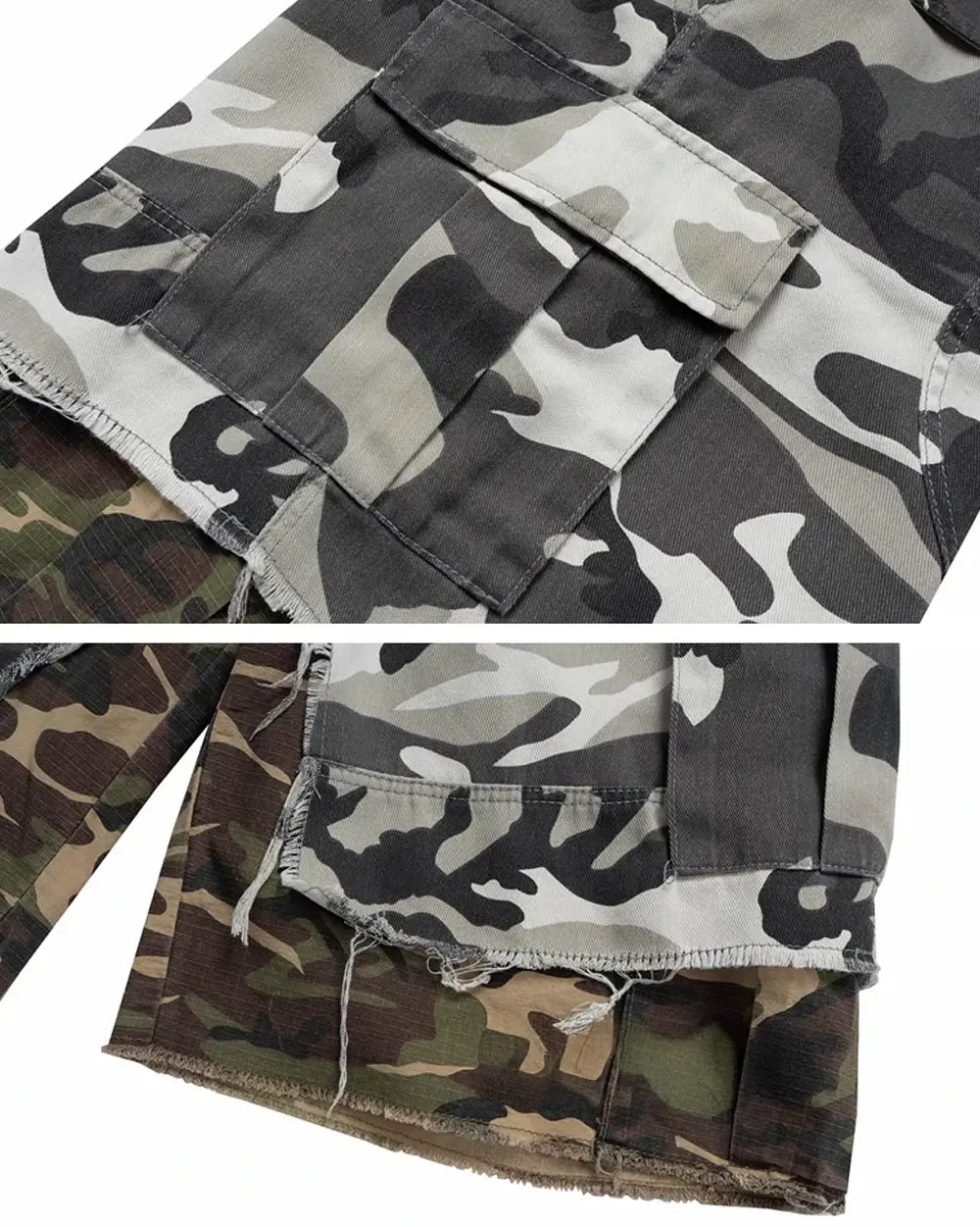Faux Two-Piece Camo Jorts ’Veloc’