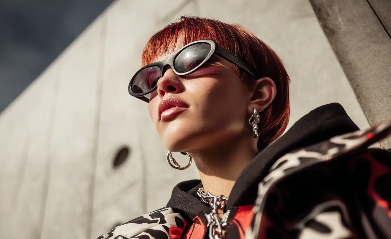 girl wearing y2k accessories