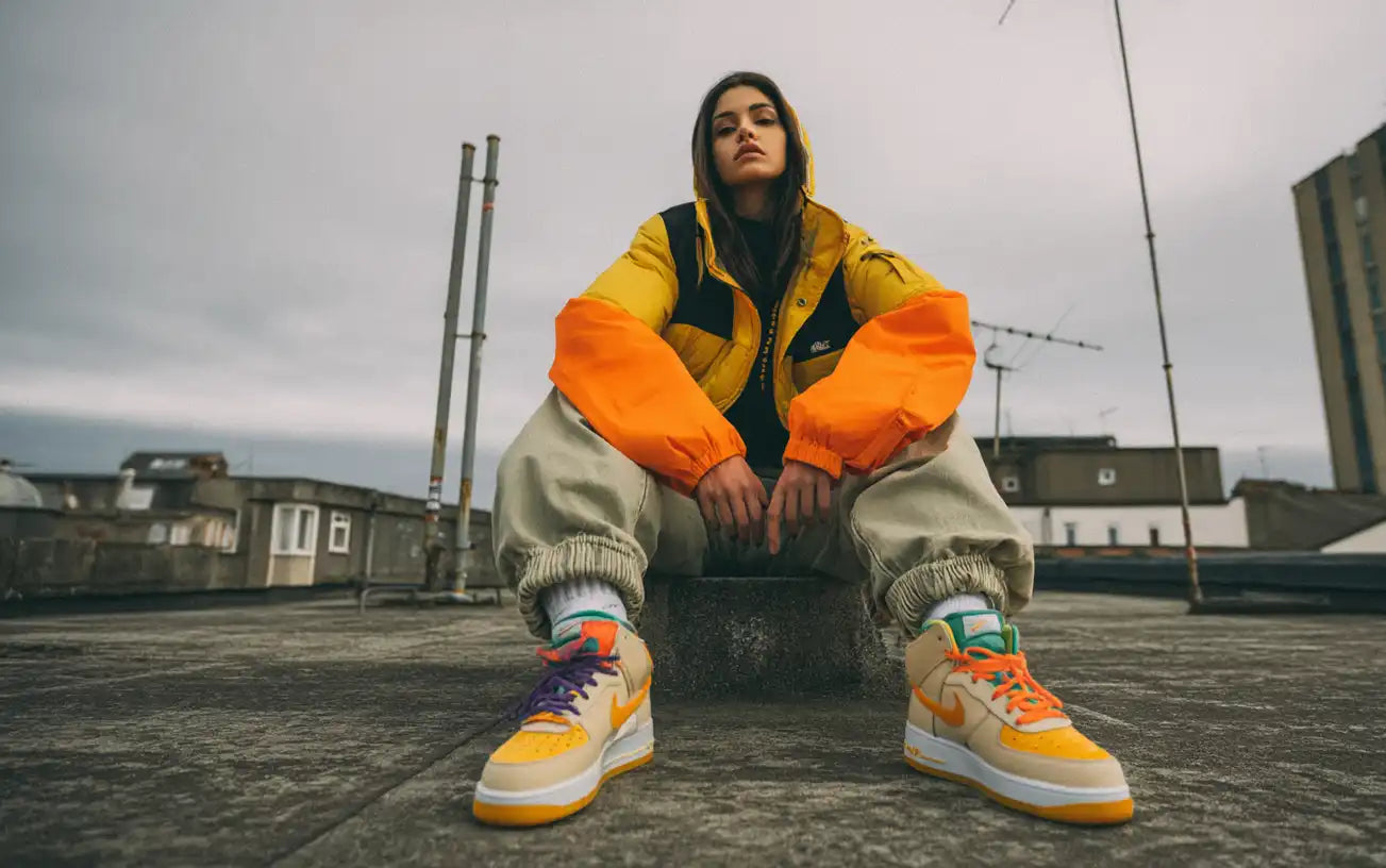 woman in y2k sneakers