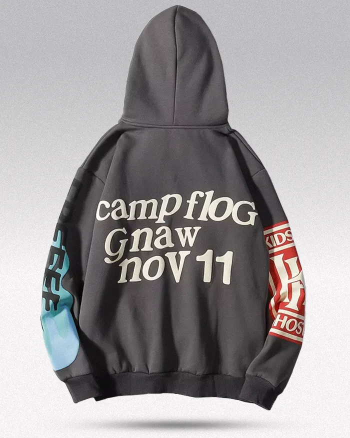 Foam Print hoodie ’Ghost’