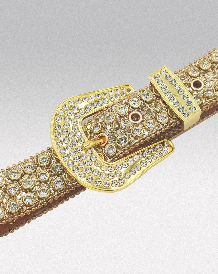 Gold rhinestone belt ’Dash’