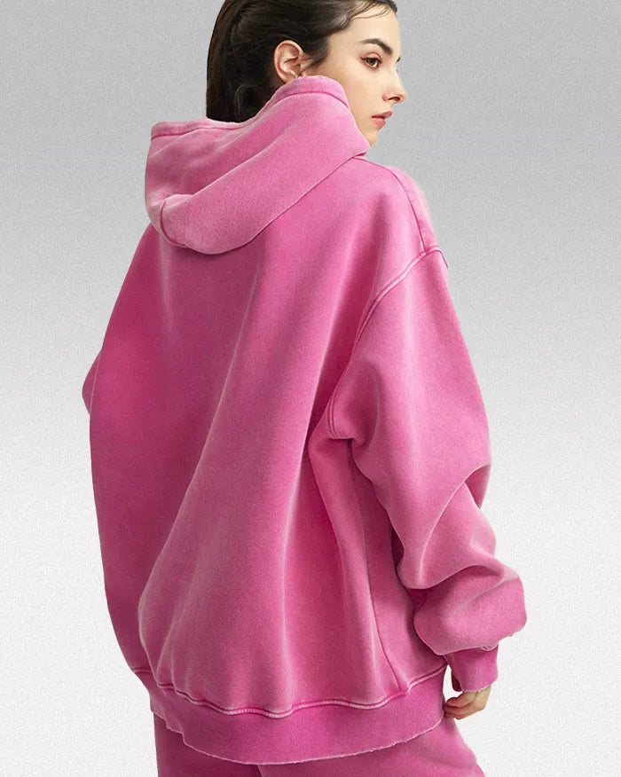 Heavyweight acid wash hoodie ’Plasma’