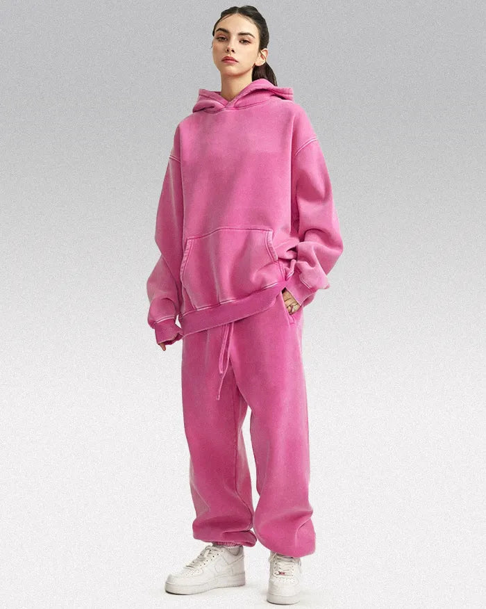 Heavyweight acid wash hoodie ’Plasma’