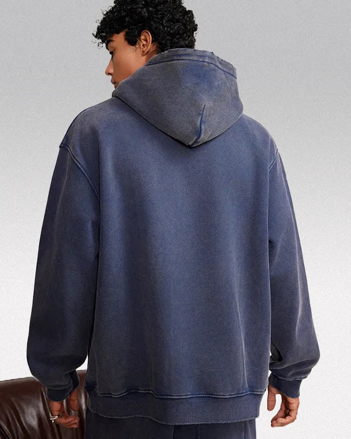 Heavyweight acid wash hoodie ’Plasma’