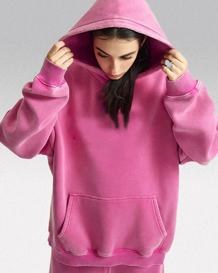 Heavyweight acid wash hoodie ’Plasma’