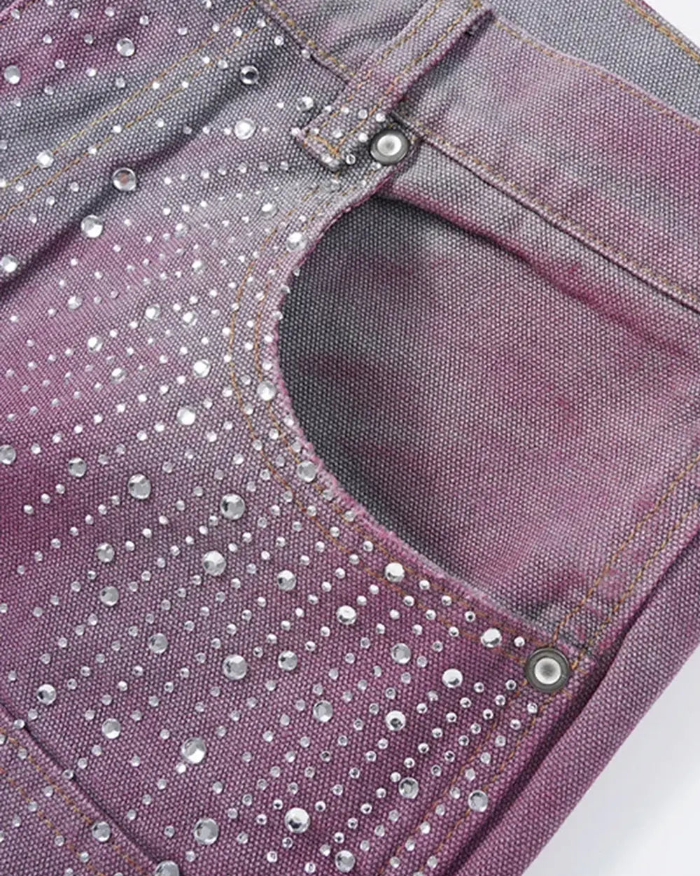 Jorts with Rhinestones ’Mercury’