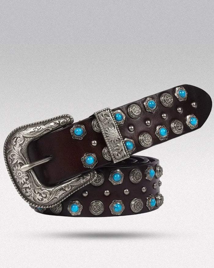 Men Studded belt ’Nephrite’