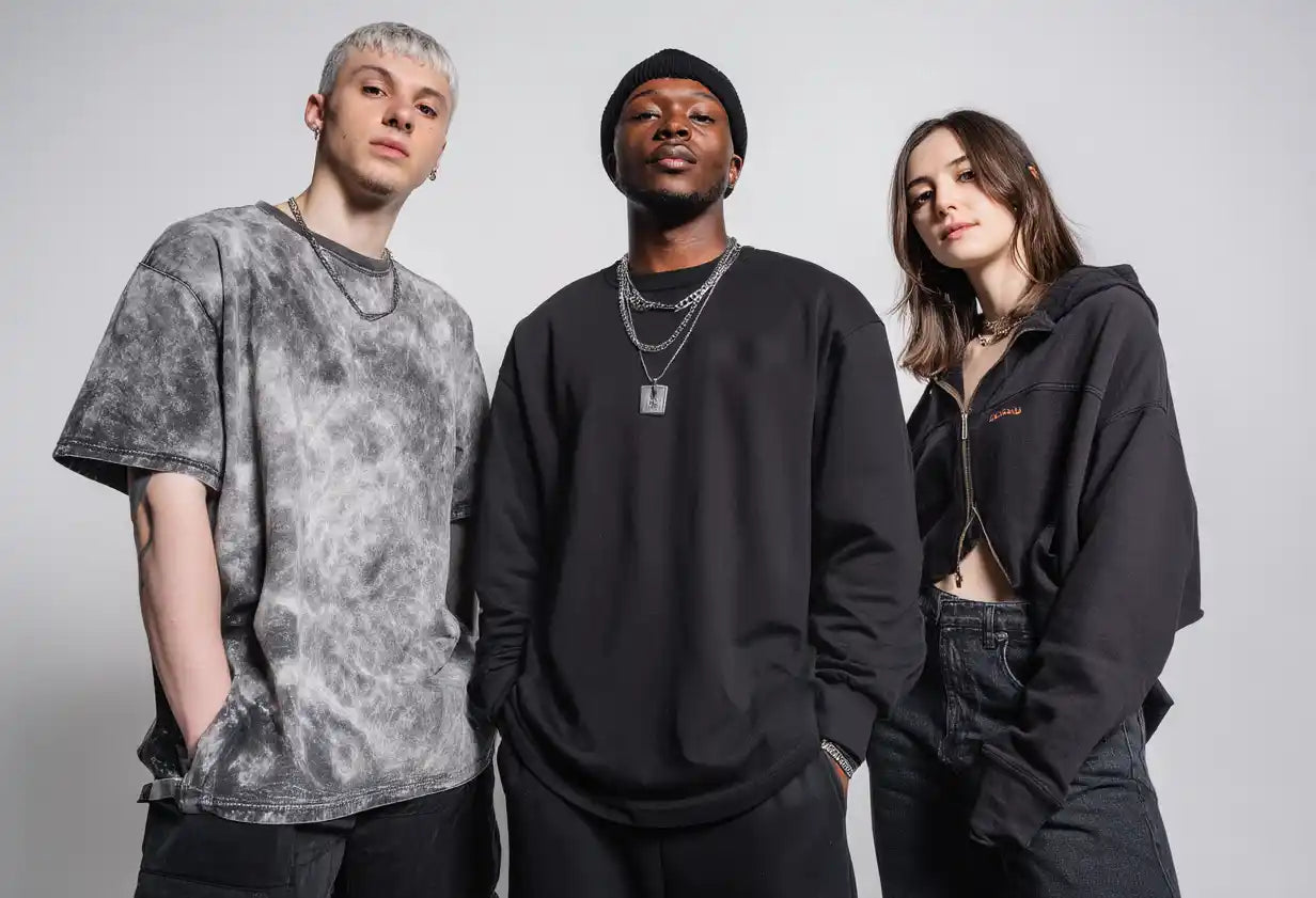 3 men in y2k outfits