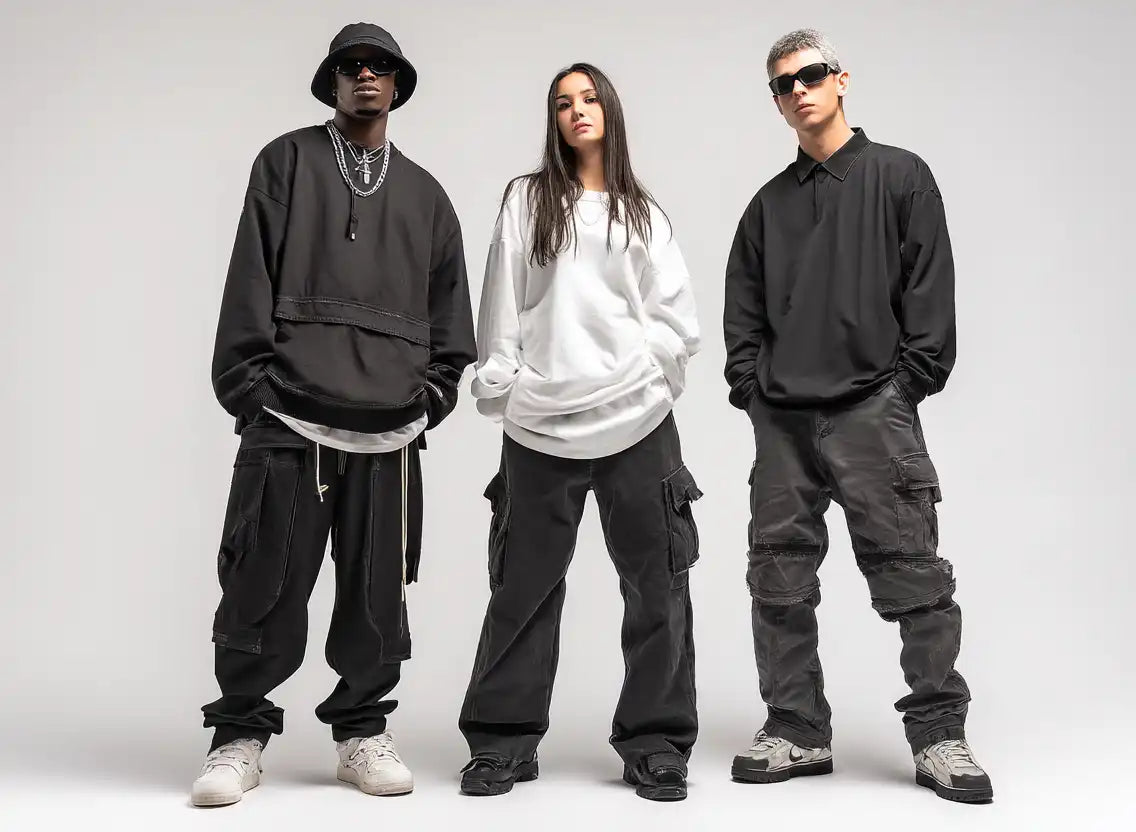 3 persons in y2k style