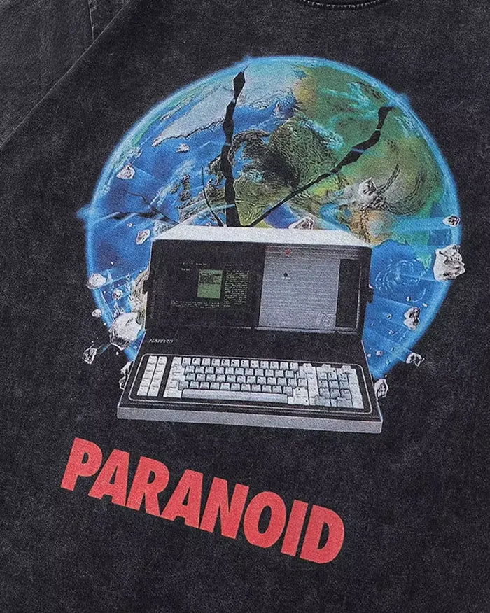 Men’s oversized graphic t-shirt ’Paranoid’