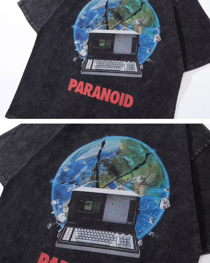 Men’s oversized graphic t-shirt ’Paranoid’