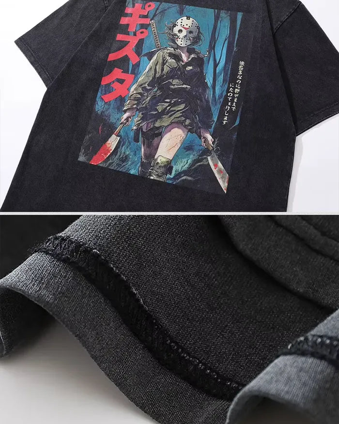 Oversized anime t-shirt ’Shadow’