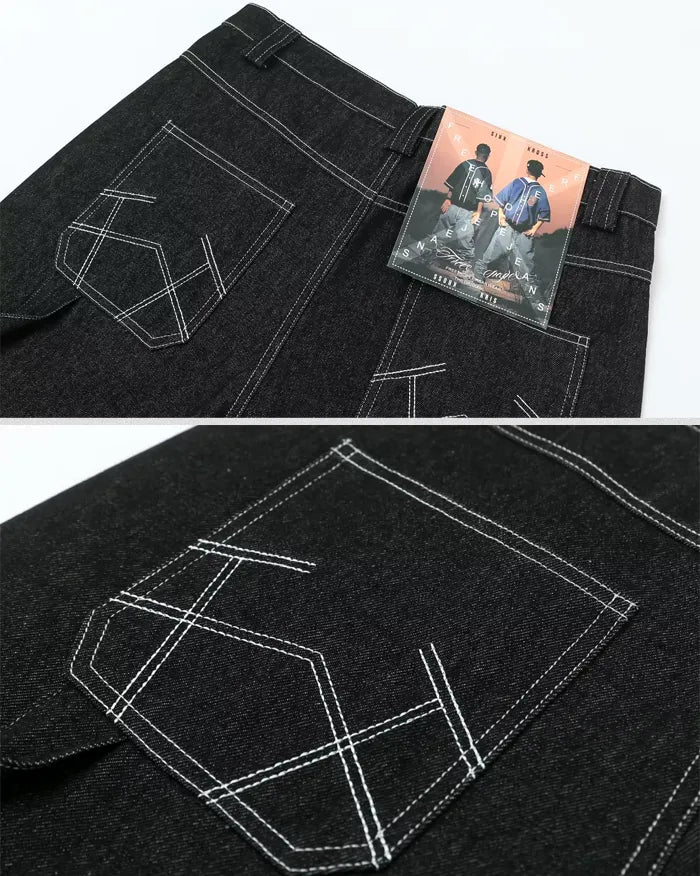 Oversized jorts ’Nero’