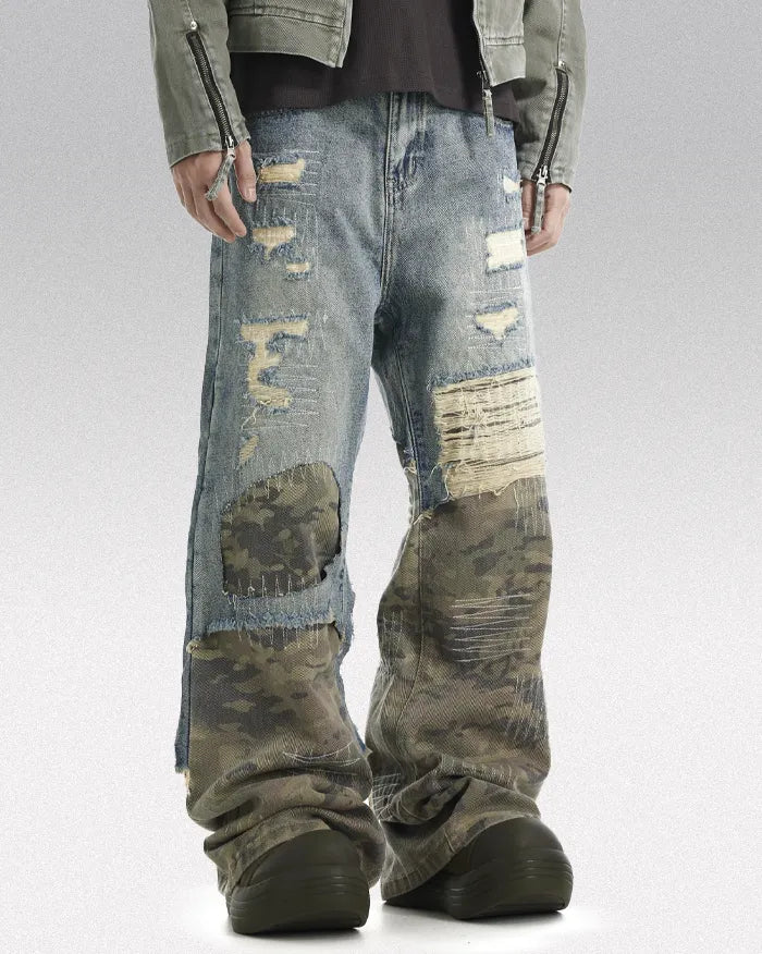 Patchwork jeans ’Alpha’