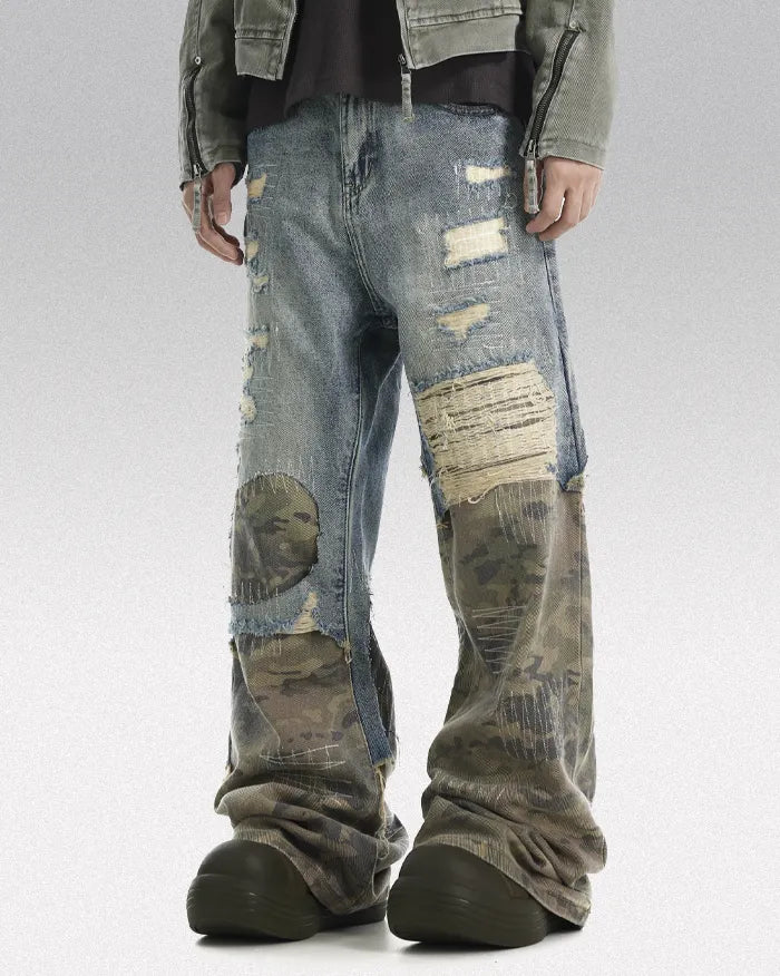 Patchwork jeans ’Alpha’ Blue / S