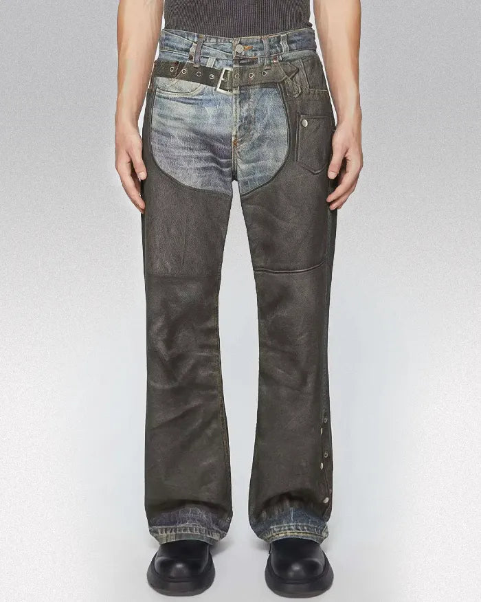 Printed Jeans ’Lyric’ - Brown / 36