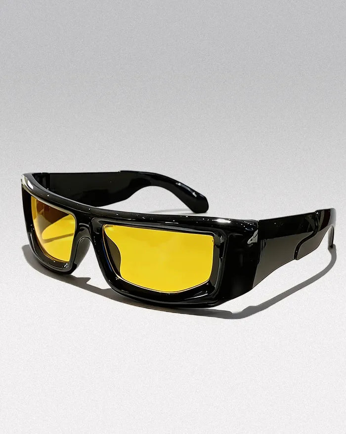 Shiny Sunglasses ’Arcad’ - Black Yellow