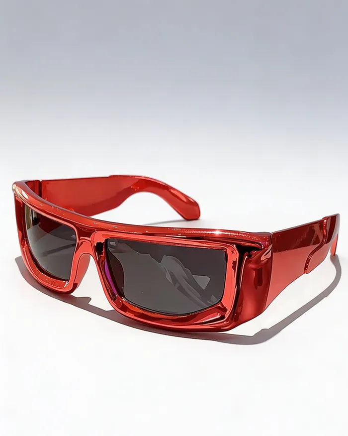 Shiny Sunglasses ’Arcad’ - Red