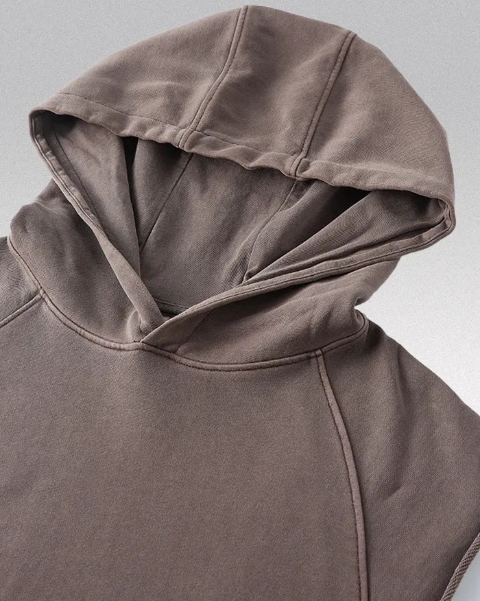 Sleeveless hoodie ’Lazuli’