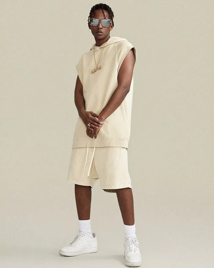 Sleeveless hoodie ’Lazuli’