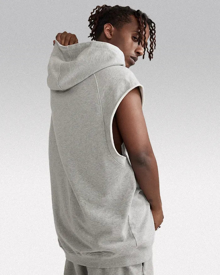 Sleeveless hoodie ’Lazuli’