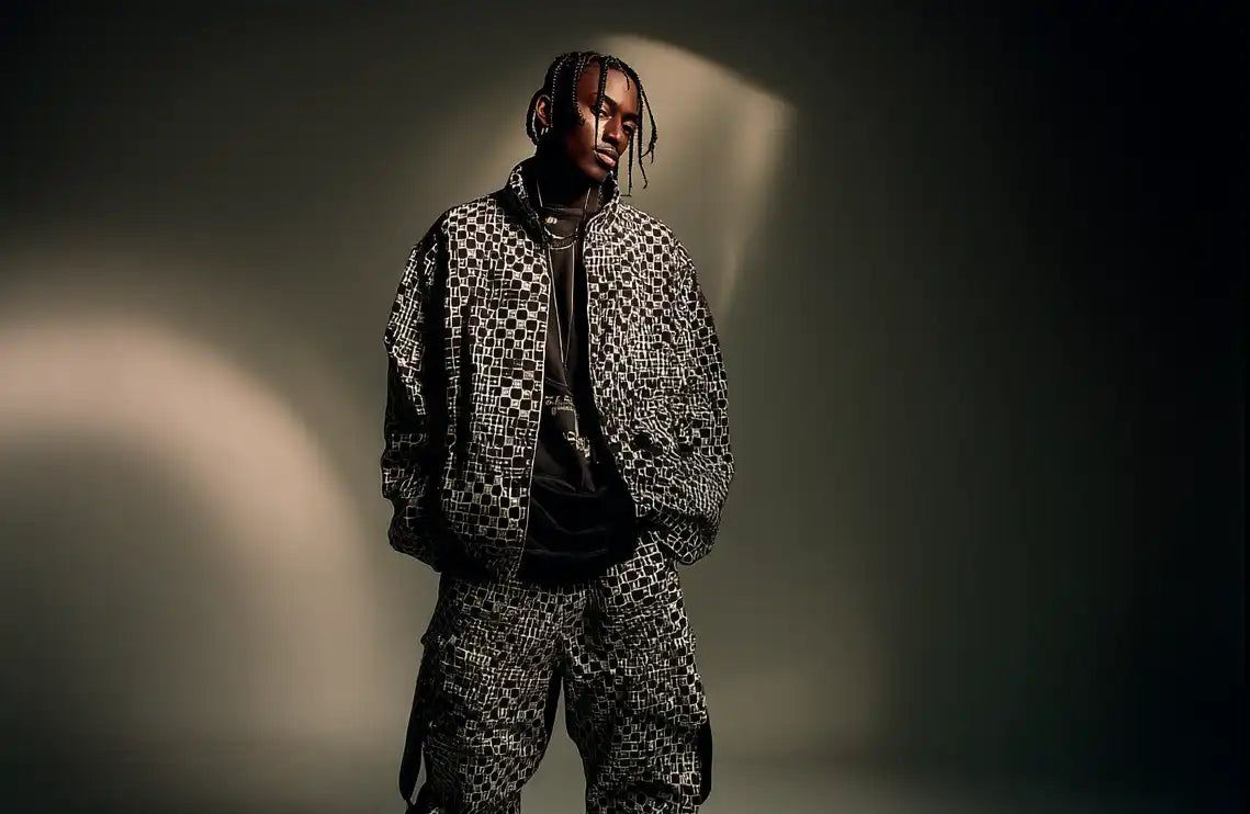 black man in y2k fashion style