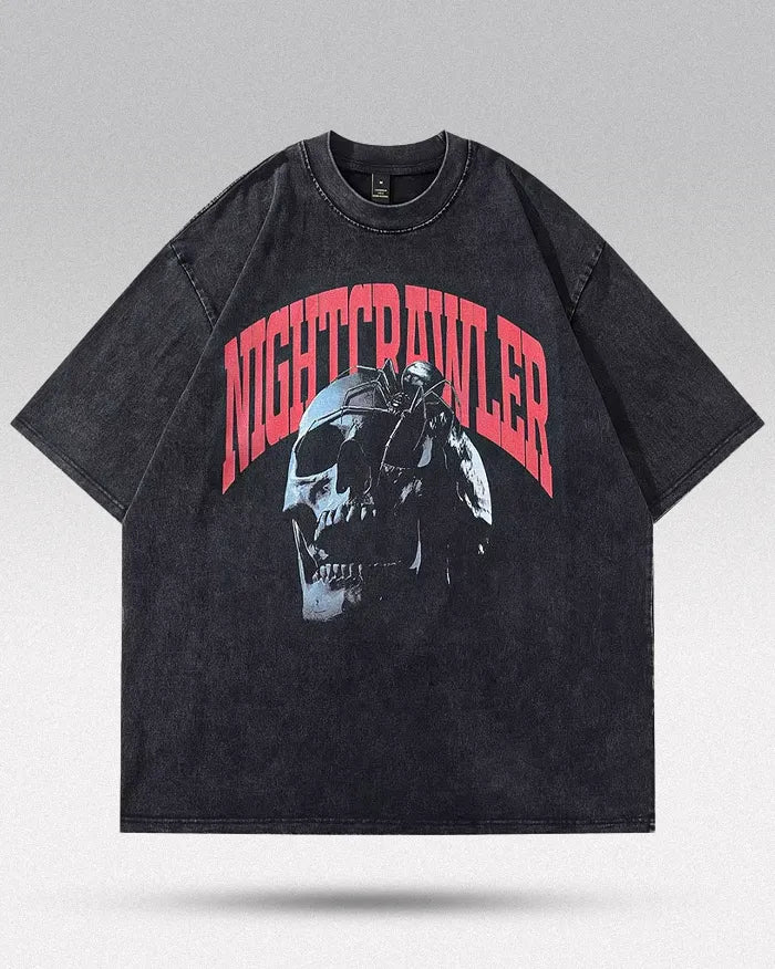 T-shirt oversized y2k ’Nightcrawler’ - M