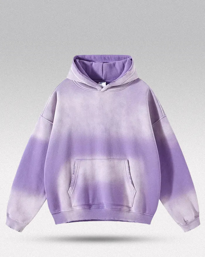 Tie dye hoodie ’Solarion’ - Purple / S