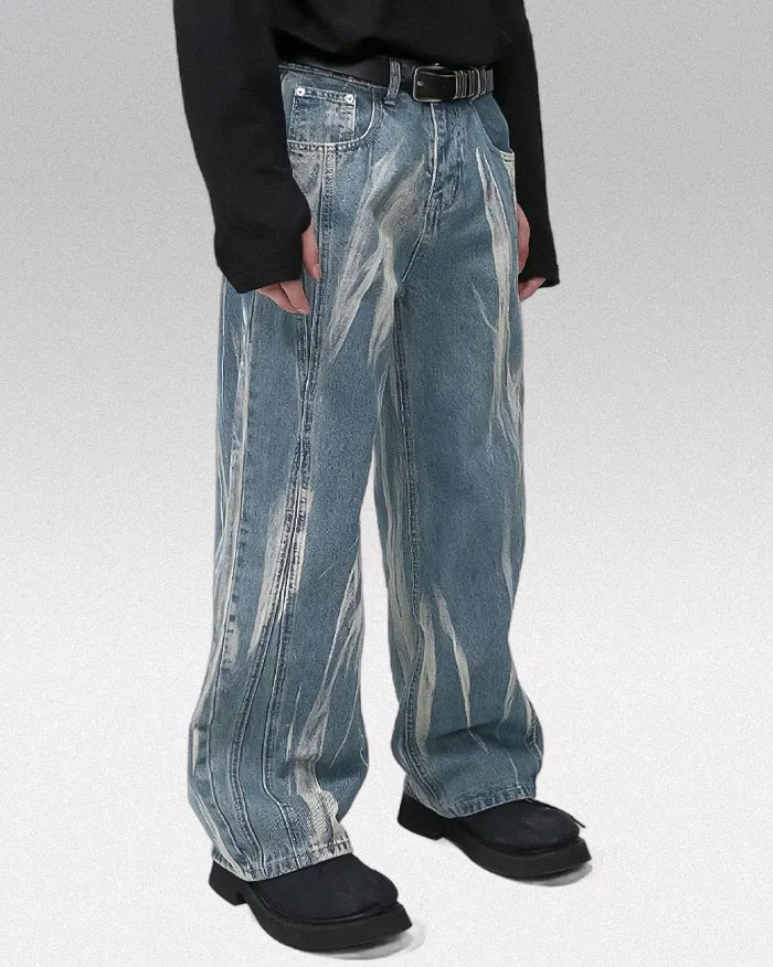 Tie Dyed jeans ’Solarflare’