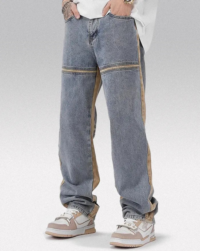 Vintage Wide Leg Jeans ’Radiance’ Khaki / M