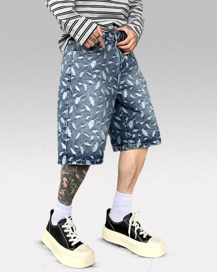 Washed jorts ’Spectro’ - Blue / S
