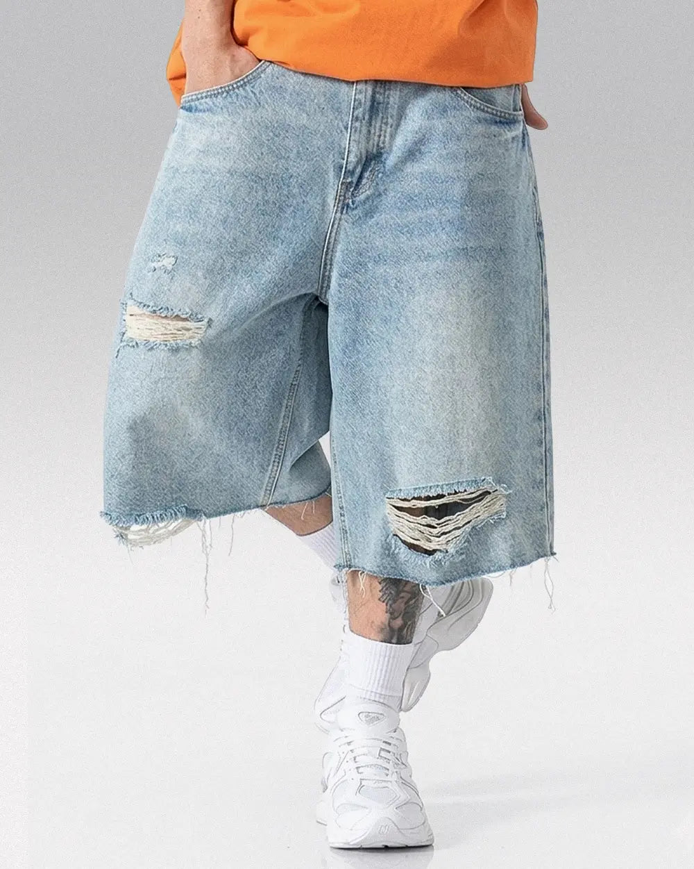 Washed jorts ’Spectro’ - Blue / S