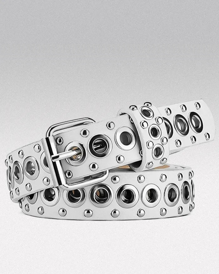 Women Y2k belt ’Eonflux’ White