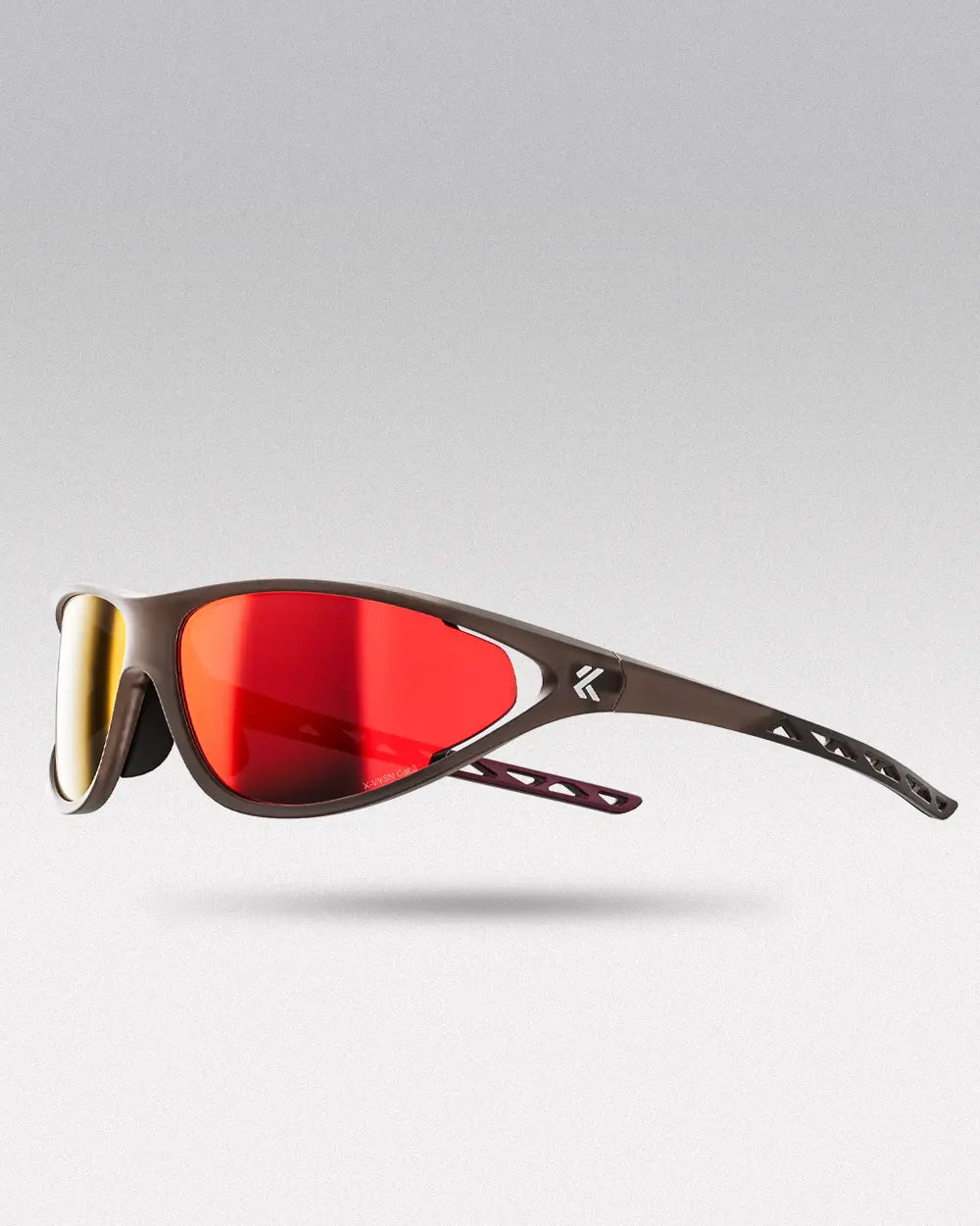 Wraparound Sunglasses Y2K ’Topaz’ - Red