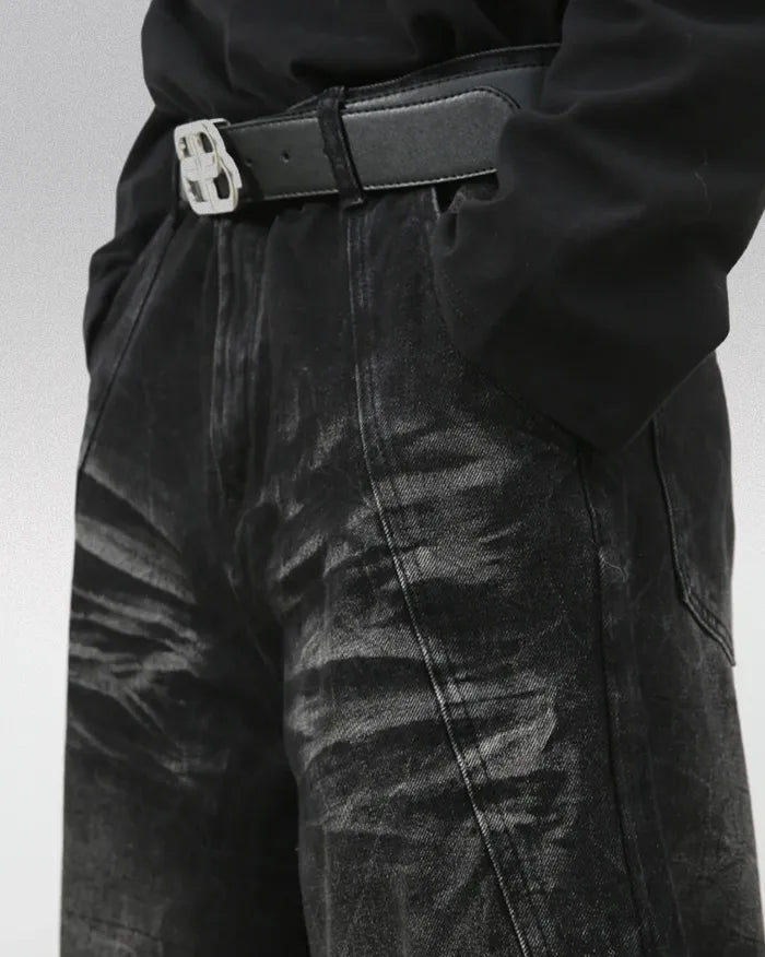 Y2k black baggy jeans ’Sonic’