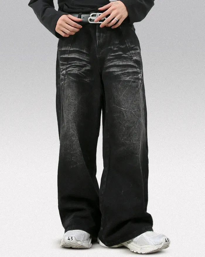 Y2k black baggy jeans ’Sonic’
