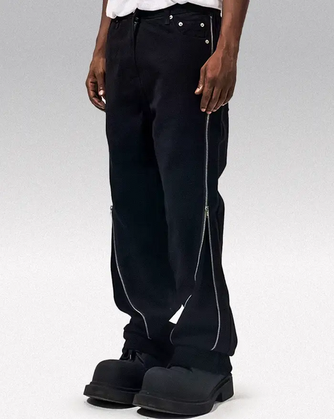 Y2k black jeans men 