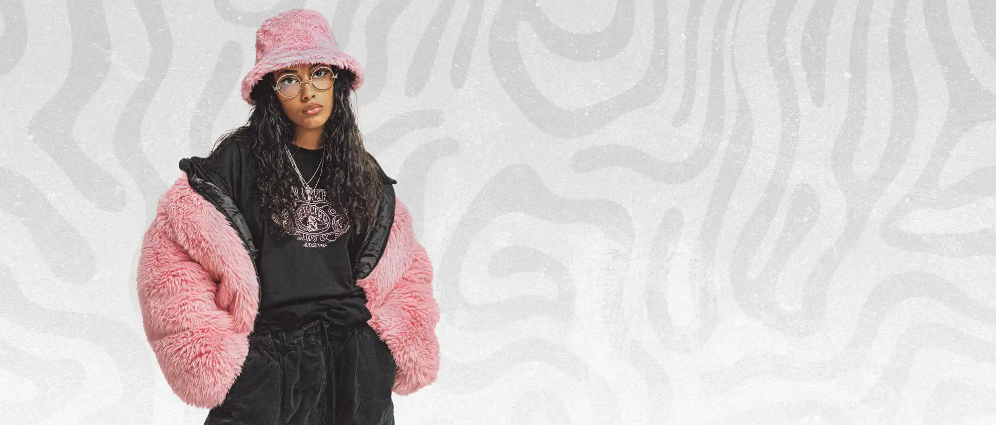 women in pink y2k outfit