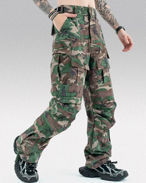 【韓国発】Camo set up Y2k camo pants 