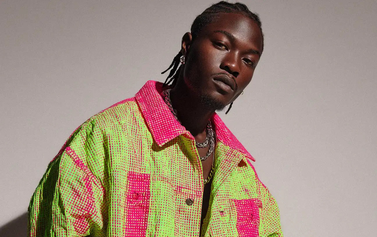 man in y2k jacket