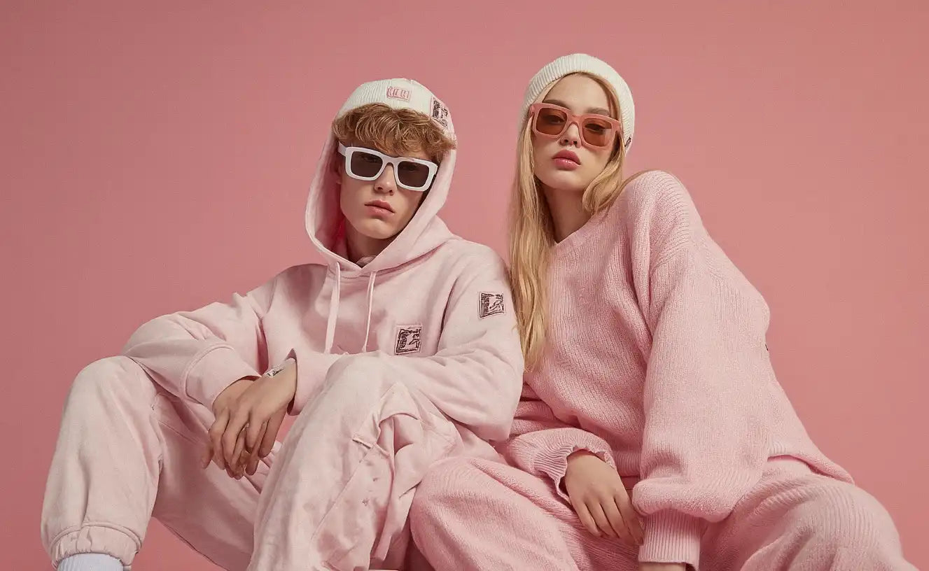 a couple in y2k outfit