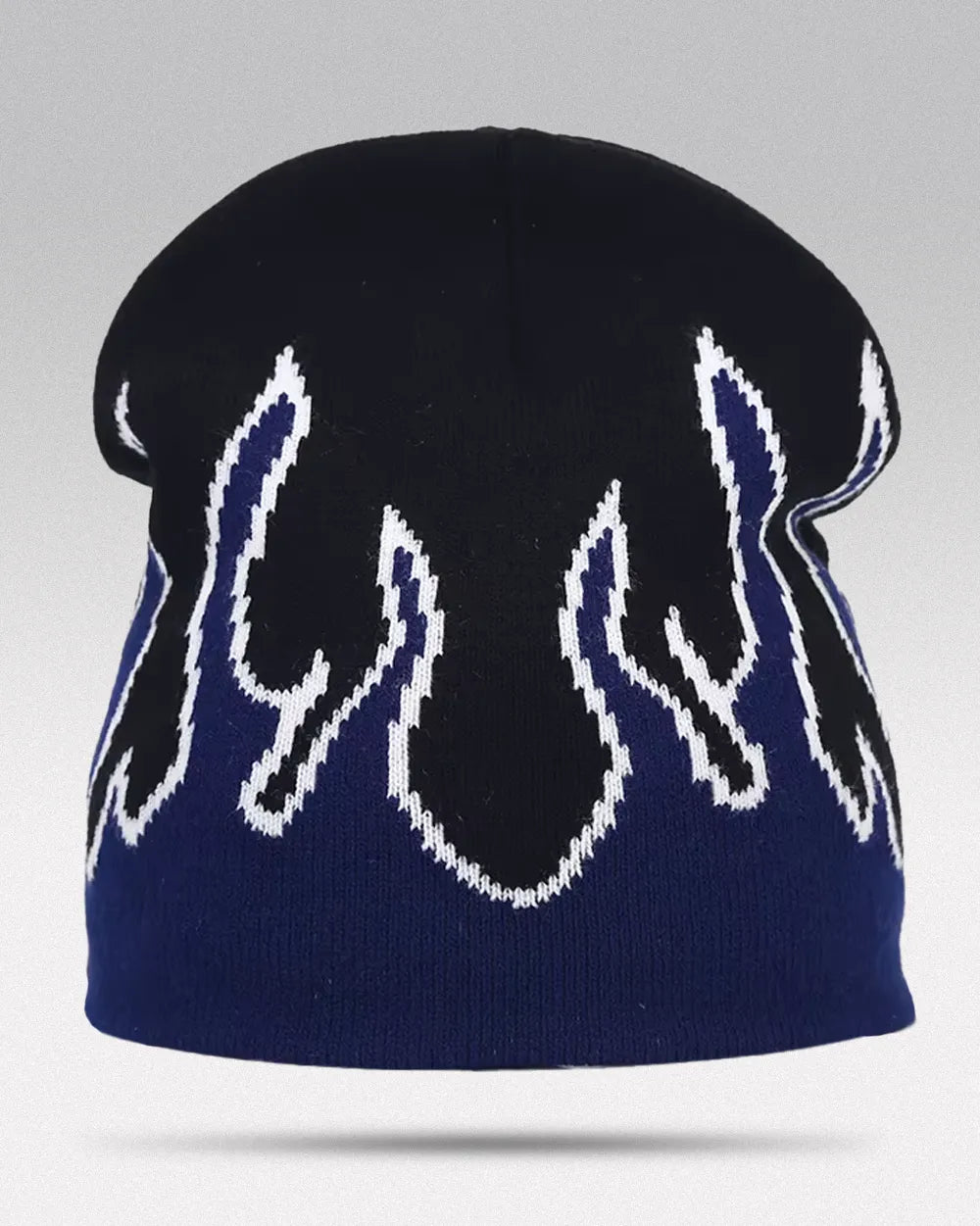 Y2K Flame Beanie - Navy Blue