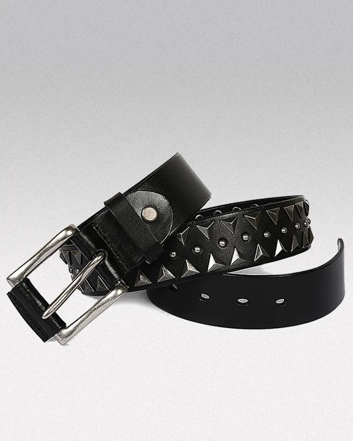 Y2k leather belt ’Flux’