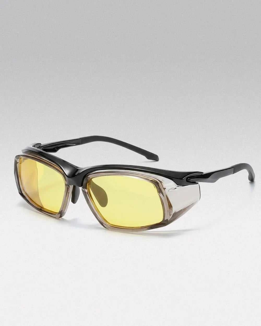 Y2K Polarized Sunglasses ’Nexon’ - Yellow / Brown