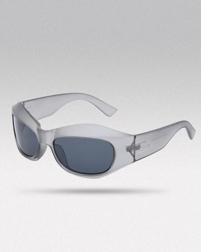 Y2K Shades ’Shuri’ - Transparent Gray